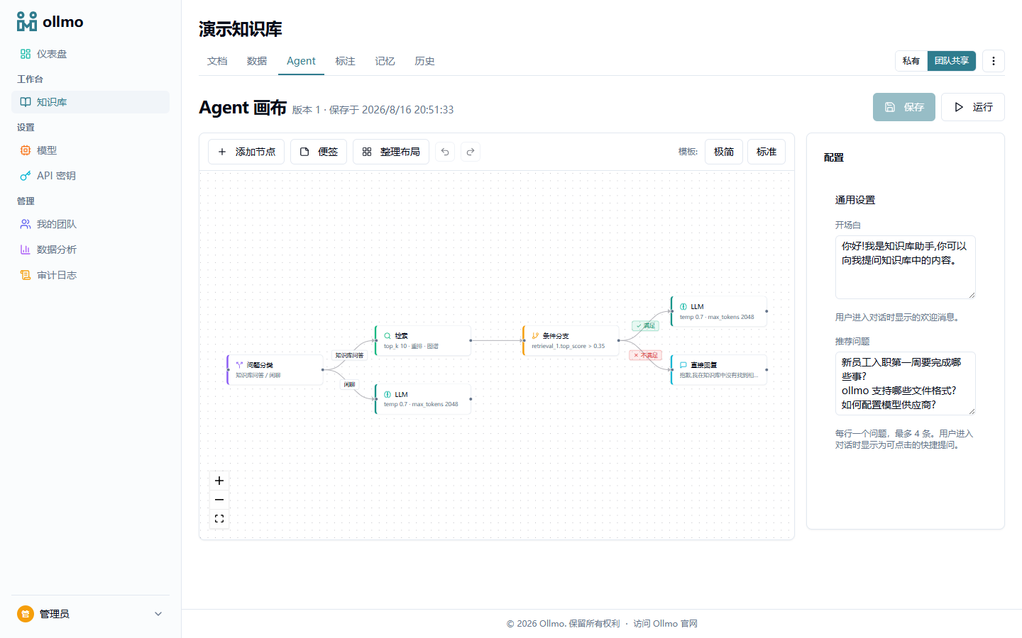 Agent canvas